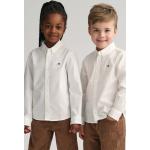 Dievčenské Detské košele Gant Oxford bielej farby z bavlny do 6 rokov s dlhými rukávmi 