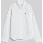 Dievčenské Detské košele Gant Oxford bielej farby z bavlny do 6 rokov 