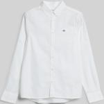 Chlapčenské Detské košele Gant Oxford bielej farby z bavlny do 10 rokov 