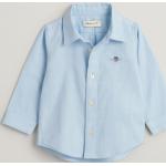 Dojčenské Detské košele Gant Oxford modrej farby z bavlny do 18 mesiacov s dlhými rukávmi 