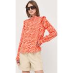 Dámske Blúzky Notes du Nord oranžovej farby z polyesteru vo veľkosti M udržateľná móda 