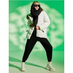 Koton Inflatable Coat Faux Fur Detailed