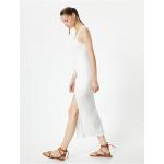 Dámske Letné šaty koton bielej farby zo slamy s dĺžkou: Pod kolená v zľave na Svadbu 