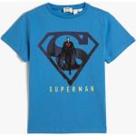 Chlapčenské Detské tričká s krátkym rukávom koton v elegantnom štýle s okrúhlym výstrihom s motívom Superman v zľave 