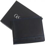 Pánske Kožené peňaženky grosso čiernej farby v športovom štýle s prešívaným vzorom s cvokmi 