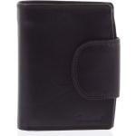 Pánske Kožené peňaženky Delami čiernej farby v elegantnom štýle s cvokmi 