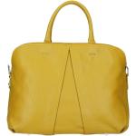 Elegantné kabelky okrovo žltej farby v elegantnom štýle z kože na zips vrecko na mobil 