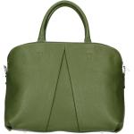 Elegantné kabelky zelenej farby v elegantnom štýle z kože na zips vrecko na mobil 