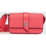 Dámske Designer Crossbody kabelky Michael Kors Michael Kors MICHAEL ružovej farby z kože v zľave 