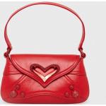 Dámske Shopper kabelky PINKO červenej farby z kože 