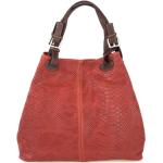 Elegantné kabelky červenej farby v elegantnom štýle z kože na zips vrecko na mobil 