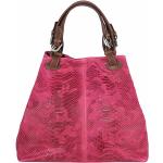 Elegantné kabelky ružovej farby v elegantnom štýle z kože na zips vrecko na mobil 