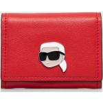 Dámske Designer Malé peňaženky Karl Lagerfeld červenej farby 