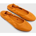 Dámske Kožené balerínky Tommy Hilfiger Elevated oranžovej farby vo veľkosti 39 na jar 