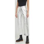 Dámske Kožené nohavice Pepe Jeans striebornej farby z polyesteru vo veľkosti XS metalické v zľave 