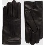 Pánske Kožené rukavice Emporio Armani čiernej farby z vlny 