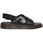 Pánske Kožené sandále Dr. Martens čiernej farby zo syntetiky vo veľkosti 45 na leto 