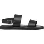 Pánske Kožené sandále Geox čiernej farby zo syntetiky vo veľkosti 45 v zľave na leto 
