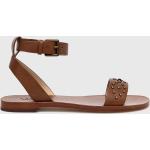 Kožené sandále Lauren Ralph Lauren 802891394001 dámske, hnedá farba, 802891394001