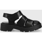 Dámske Kožené sandále Vagabond Vagabond čiernej farby zo syntetiky vo veľkosti 41 na leto 