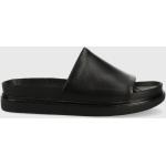 Kožené šľapky Vagabond Shoemakers Erin dámske, čierna farba, na platforme, 5332-501-20