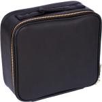 Kozmetické kufríky čiernej farby z koženky Vegan 