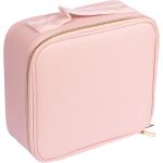 Kozmetické kufríky svetlo ružovej farby z koženky Vegan 