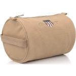 Pánske Kozmetické tašky Gant Shield hnedej farby z bavlny na zips 