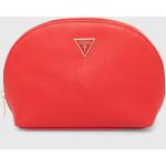 Dámske Kozmetické tašky Guess červenej farby z polyuretánu Vegan 