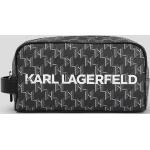 Pánske Designer Kozmetické tašky Karl Lagerfeld čiernej farby 