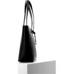 Dámske Elegantné kabelky L. Credi čiernej farby v elegantnom štýle z koženky 