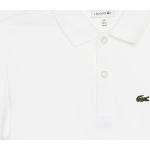 Detské tričká Lacoste bielej farby z bavlny 