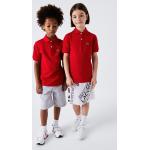 Detské tričká Lacoste červenej farby z bavlny v zľave 