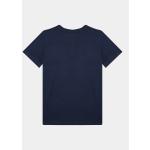 Detské tričká Lacoste tmavo modrej farby z bavlny 