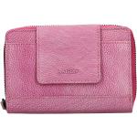 Dámske Kožené peňaženky Lagen ružovej farby 