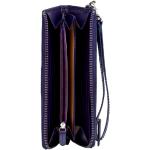 Dámske Kožené peňaženky Lagen fialovej farby v elegantnom štýle 