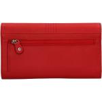 Dámske Kožené peňaženky Lagen červenej farby v elegantnom štýle 