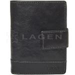 Pánske Kožené peňaženky Lagen čiernej farby 