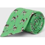 Pánske Designer Kravaty Ralph Lauren Polo Ralph Lauren zelenej farby z ľanu Onesize v zľave 
