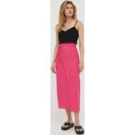 Dámske Midi sukne ružovej farby z bavlny s dĺžkou: Pod kolená 