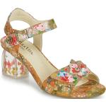 Dámske Kožené sandále Laura Vita hnedej farby vo veľkosti 40 na leto 