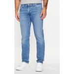 Pánske Slim Fit jeans LEE modrej farby z bavlny v zľave 