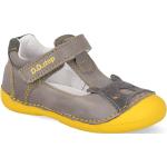 Nová kolekcia: Detské Kožené sandále D.D.step sivej farby vo veľkosti 15 na leto 