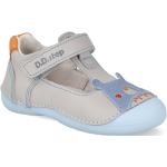 Nová kolekcia: Detské Kožené sandále D.D.step sivej farby vo veľkosti 15 na leto 