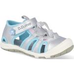 Nová kolekcia: Detské Športové sandále D.D.step striebornej farby zo syntetiky metalické na leto 
