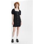 Dámske Riflové šaty LEVI´S čiernej farby z bavlny v zľave 