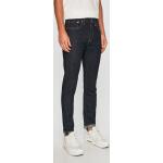 Pánske Slim Fit jeans LEVI´S 512 tmavo modrej farby z bavlny so šírkou 36 s dĺžkou 36 zúžené 