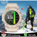 Pánske Inteligentné hodinky nepremokavé bielej farby v športovom štýle Sledovanie polohy s meracou funkciou krokomer kompatibilné s iOS s pripojiteľnosťou k Bluetooth 