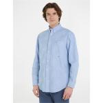 Light Blue Men's Patterned Shirt Tommy Hilfiger Premium Oxfor - Men