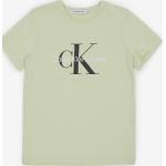 Dievčenské Designer Detské tričká s krátkym rukávom Calvin Klein Jeans BIO sivej farby do 6 rokov v zľave udržateľná móda 